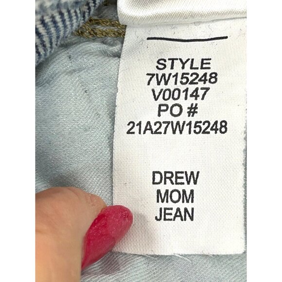 Lucky Brand Women’s Jeans High Rise Mom Jean Drew Ankle 0/25 Blue Distressed But - Picture 10 of 16